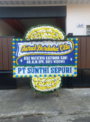 Papan Bunga Duka di Sabaru